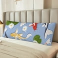 thumbnail image 2 of Balery Colorful Koi Fish Funda Protectora para Almohada Corporal de Algodón Hipoalergénico con Cierre(55 x 21 pulgadas), Almohadas No Incluidas, 2 of 5