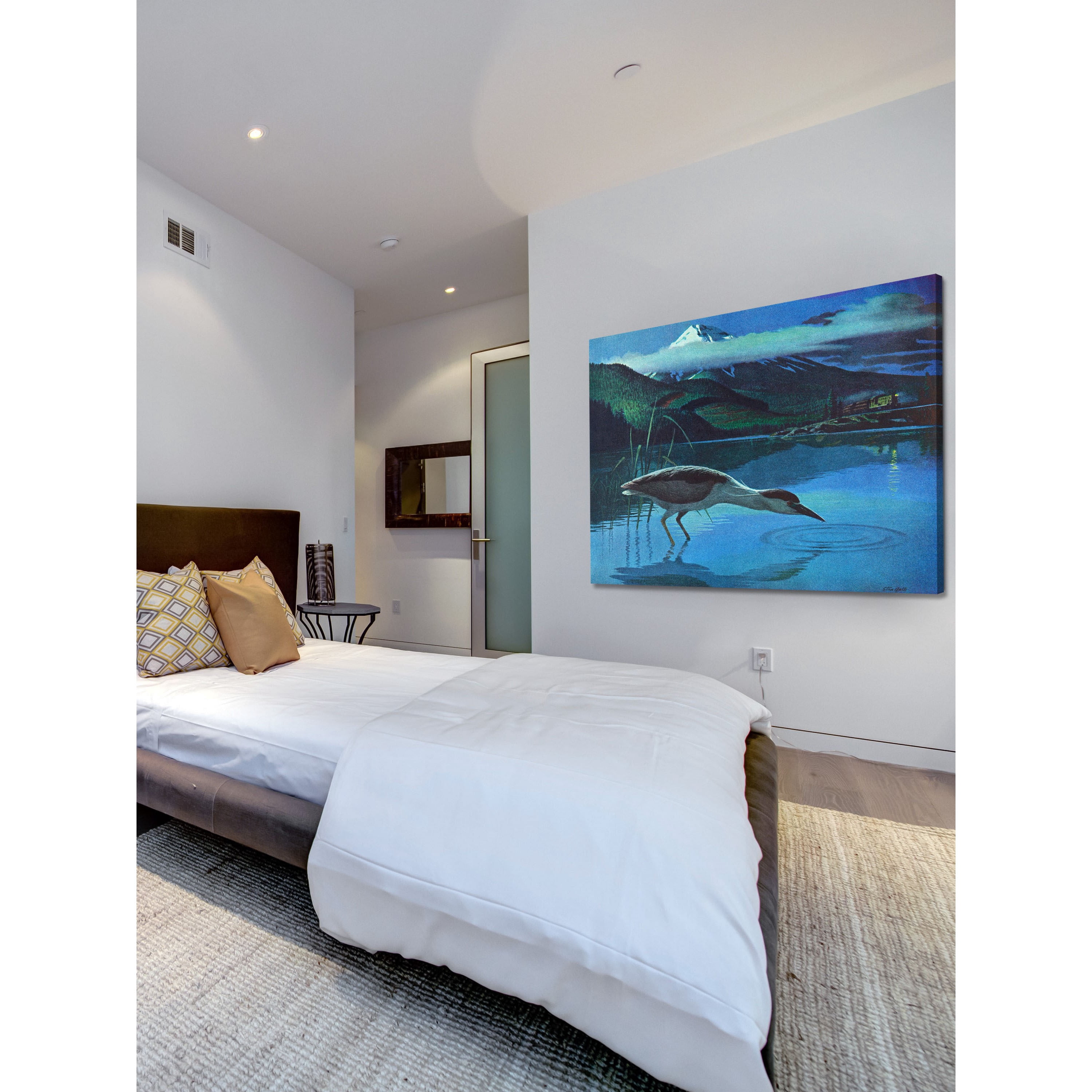 Marmont Hill "Night Heron" Painting Print on Wrapped Canvas