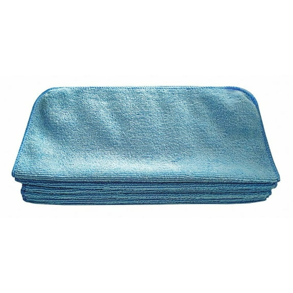 Tough Guy Microfiber Cloth,12" x 12",Blue,PK12 32UV05 32UV05 ZO-G7588971