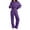 34# Purple, variant on Huankd Sweatsuits Women 2 Piece Outfit Fleece Oversized Hoodie Wide Leg Sweatpants Track Suits Matching Lounge Pants Sets White M