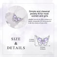thumbnail image 5 of Butterfly Necklace for Women 925 Sterling Silver Butterfly Pendant Necklace June Birthstone Cubic Zirconia Jewelry Gift, 5 of 5