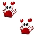 thumbnail image 1 of Naiovety Gorro de cangrejo para niñas, gorro divertido para el día de los niños de jardín de infantes, accesorios de vacaciones, regalos de navidad rojo 1 Stück 2piezas Naiovety CBP055443, 1 of 1