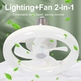 thumbnail image 4 of Ventilador Techo 30/40/48W LED DIMBABLE para La Sala Estar Balcón Blanco, 4 of 9