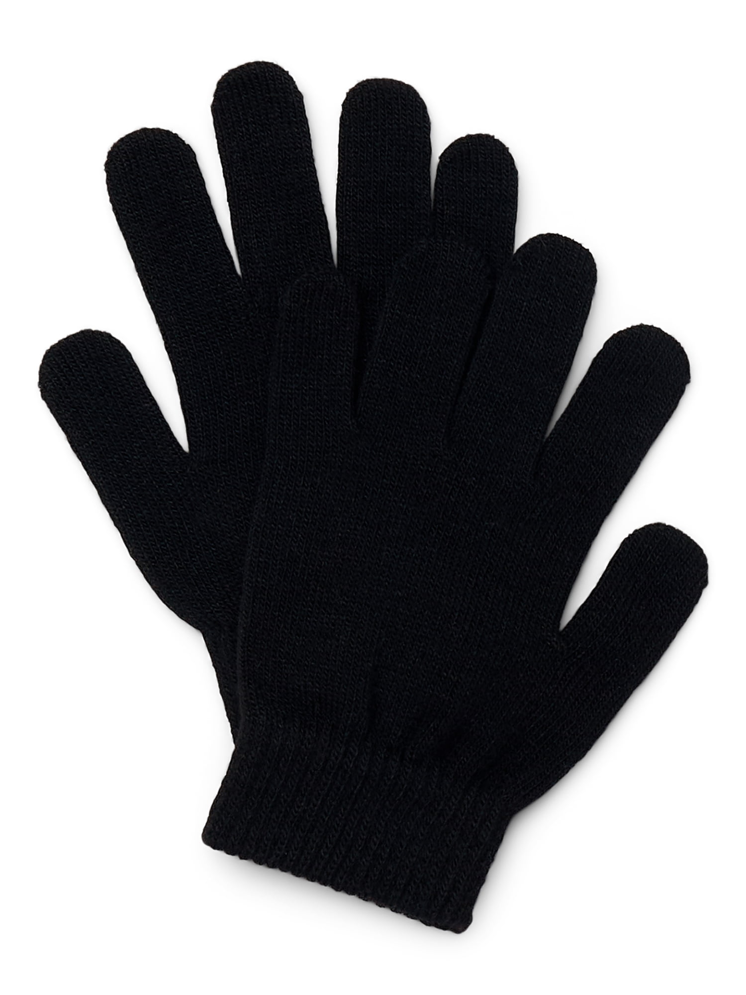 Wonder Nation Girls Knit Gloves, 3-Pack