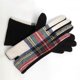 thumbnail image 5 of Guantes cálidos de moda a cuadros simétricos de lana escocesa para otoño e invierno, guantes de montar para mujer a prueba de frío, 5 of 6