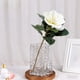 thumbnail image 4 of Flor de magnolias artificiales tallo 14,2 pulgadas ramo de magnolia falsa Arreglo floral de plástico blanco o rosa Jarrón centro de mesa Decoración para bodas, 4 of 6