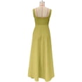 thumbnail image 6 of Women's Square Neck A-Line Maxi Dress Sleeveless Elegant Flowy Summer Graduation Dress, 6 of 8