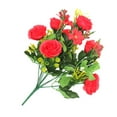 thumbnail image 4 of Ramo de rosas artificiales de 10 ramas, decoración floral, tela de fiesta de boda, flor falsa, rojo Methold HA8319-01B, 4 of 6