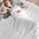 thumbnail image 3 of Manta de cama, 100% algodón, tejido gofrado, extragrande, color blanco, 3 of 7