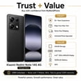 thumbnail image 2 of Xiaomi Redmi Note 14S 4G 256GB ROM 8GB RAM Dual Sim GSM Unlocked - Midnight Black, 2 of 11