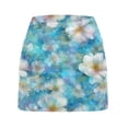 thumbnail image 3 of vigerkar Athletic Skorts Women with Pockets Size High Waist Golf Tennis Skirt Tummy Control Summer Floral Print Short (Sky Blue, XXL), 3 of 4