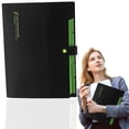 thumbnail image 2 of 1 Pack Accordion File Organizer with Pockets, 5 Pockets Expandable File Folder, Portable Expandable Folders with Elastic Buckles, Closure for Home School&Office Paper Bill Receip(Green), 2 of 6