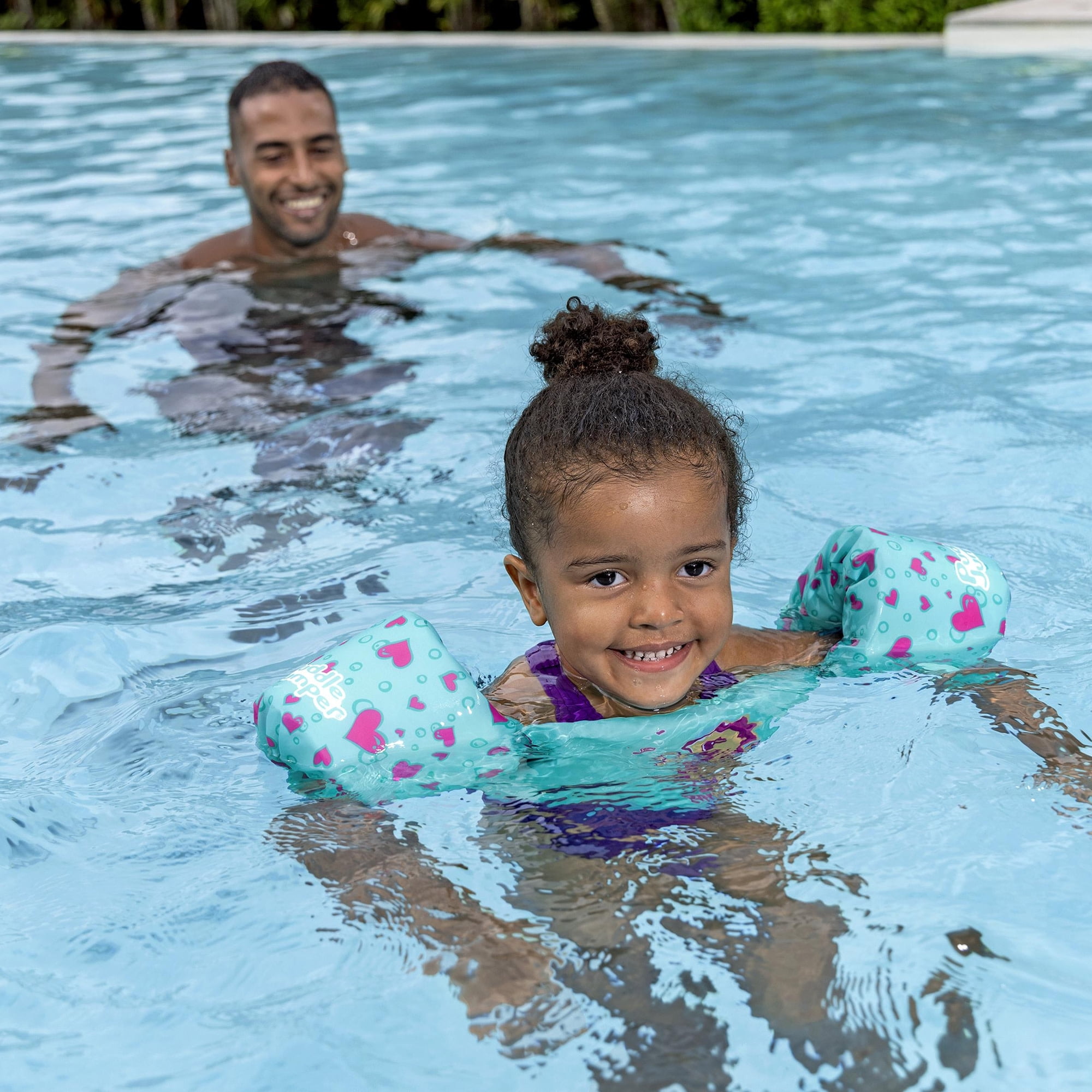 Puddle Jumper: Fabric Life Vest With Armbands - Seahorse - Float Jacket, Swim & Water Accessory, Adjustable Back Buckle, 33-55lb Cap, Toddlers-Kids 2+
