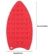 thumbnail image 4 of Soporte para plancha y almohadilla de silicona antideslizante, resistente al calor, para plancha, cubiertos y tazas, 40 ~ 230 °, 27 x 14 x 0,7 cm (rojo), 4 of 4