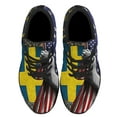 thumbnail image 2 of Sweden American flag Shoes Sneakers Black Size 7, 2 of 7
