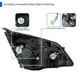 thumbnail image 5 of Spec-D Tuning JDM Glossy Black Smoke LED Projector Headlights Compatible with 2007-2011 Honda CR-V, Left + Right Pair Headlamps Assembly, 5 of 6