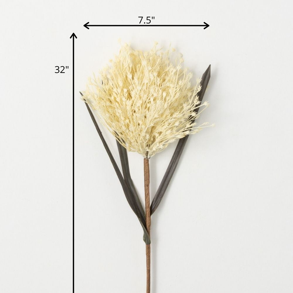 Sullivans Artificial Ivory-Colored Stout Reed Stem 32"H Off-White