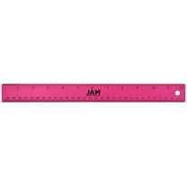 JAM Paper Stainless Steel Ruler, 12in, Cork Backing, Gold Metallic, 12 ...