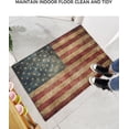 thumbnail image 6 of Independence Day Plush Shag Bath Rugs America Patriotic Flag Soft Fluffy Floor Doormat Carpet,Non-Slip Door Mats for Living Room Bedroom Kitchen Entryway Shabby Stars Striped, 6 of 6