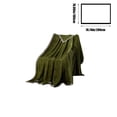 thumbnail image 3 of Manta de forro polar extragrande Kabnic | Súper suave, cálida y ligera | Manta acogedora con textura de gofre para sofá, sofá y cama, verde militar, 3 of 7