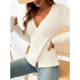 thumbnail image 7 of CUPSHE Women's Classic Cozy Rib Wrap Sweater, Sizes XS-XL, 7 of 7
