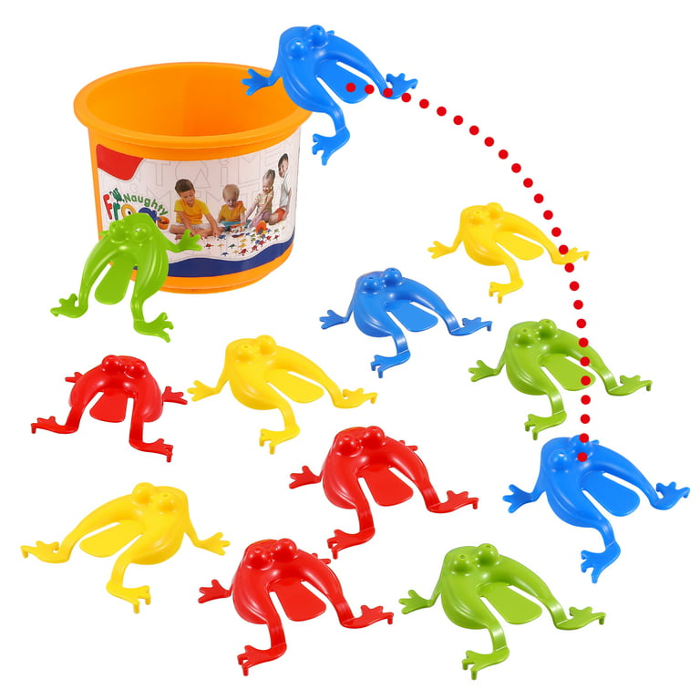 12pcs Jumping Leap Frog Toy Plastic