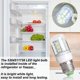 thumbnail image 5 of 5304511738 Bombilla LED para refrigerador Frigidaire crosley Ken More 35W KEI D34L Bombilla para refrigerador Reemplaza PS12364857 AP6278388 (luz blanca de 85V-265V) - Paquete de 2, 5 of 5