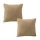thumbnail image 1 of Funda de almohada cuadrada con cómodas rayas decorativas de grano de maíz y pana suave, 1 of 5
