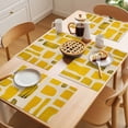 thumbnail image 5 of Placemat Set of 4 Yellow Floral Geometric Texture Placemats for Dining Table Modern Art Washable Table Mats for Kitchen and Party Decor Indoor & Outdoor Use, 5 of 8