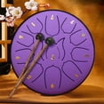 thumbnail image 4 of Hand Drum For Adults Under $5! Yannianjz Hand Drum, 6 Inch 11 Tone Steel Tongue Drum, Zen Drum for AdultskidsBeginners, Meditation Instrument with Bag Sticks, Portable for Music Therapy, Relaxation, 4 of 5