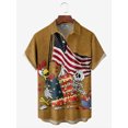thumbnail image 3 of Camisa hawaiana para hombre, estampado 3D, bandera nacional estadounidense, camisetas de manga corta, ropa informal de verano para hombre, camisas de moda callejera para niños, 3 of 5