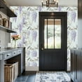 thumbnail image 3 of Peel and Stick Wallpaper 17.7in x 9.8ft Lavender Wisteria Floral Delicate Green Leaves Soft Contact Paper Vinyl Waterproof Self Adhesive Wall Paper for Bedroom Shelf Cabinet Renter Friendly, 3 of 8