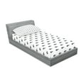 thumbnail image 2 of Ambesonne Ocean Fitted Sheet & Pillow Sham Set, Sketchy Schoal of Fish, Twin, Charcoal Grey White, 2 of 2