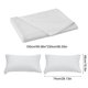 thumbnail image 3 of Solid Color Polyester Bed Sheet Set | 1 Sheet 150x230cm & 2 Pillowcases 74x48cm | Dark Blue Pink Yellow White Purple Red Green | Easy Care Durable Soft | Fade Resistant Washable | 3-Piece Bedding, 3 of 6