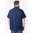 thumbnail image 3 of KingSize Men's Big & Tall Solid Wrinkle-Resistant Short Sleeve Button Down, 3 of 5