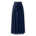 thumbnail image 7 of Lisingtool Clearance Skirts for Women Women's Elegant High Waist Skirt Tie Front Pleated Maxi Skirts XS-XL Clearance sale, 7 of 7