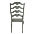 thumbnail image 5 of Weston Home Farmhouse French Ladder Back Wood Dining Chairs, Set of 2, Antique Sage Green, 5 of 6