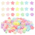 thumbnail image 1 of 500 cuentas de plástico con forma de estrella para hacer pulseras, collares y joyas., 1 of 8