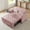 Pink, variant on 3 in 1 Convertible Sofa Bed, Velvet Sleeper Sofa Bed with Pull Out Sofa Bed, Loveseat Tufted Sofa with Side Table for Living Room,