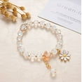 thumbnail image 2 of Bright Daisy Bracelet Gifts For Women Elastic Bracelet Cracked Quartz, 2 of 6