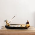 thumbnail image 1 of Quemador de incienso con forma de barco con , soporte para varillas de incienso, decoración de Halloween, estatua, adorno de escritorio para, 1 of 10