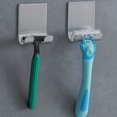 thumbnail image 5 of 1pc, Stainless Steel Shaver Hanger Holder, Bathroom Punch-free Razor Storage Rack, Multifunctional Hanging Storage Hook, 5 of 5