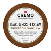 Cremo Beard & Scruff Cream, Bourbon Vanilla Scent, Moisturize & Condition Facial Hair
