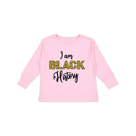 Inktastic I Am Black History Boys or Girls Long Sleeve Toddler T-Shirt