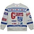 thumbnail image 2 of Men's Mitchell & Ness  Heather Gray New York Giants All Over Print Vintage Fleece Crewneck Sweatshirt, 2 of 7