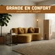 thumbnail image 3 of Sofacama Comprimido 2 plazas 200 x 100 x 68 cm para Sala Plegable Convertible Minimalista Multifuncional Bossa Zarya Naranja, 3 of 19