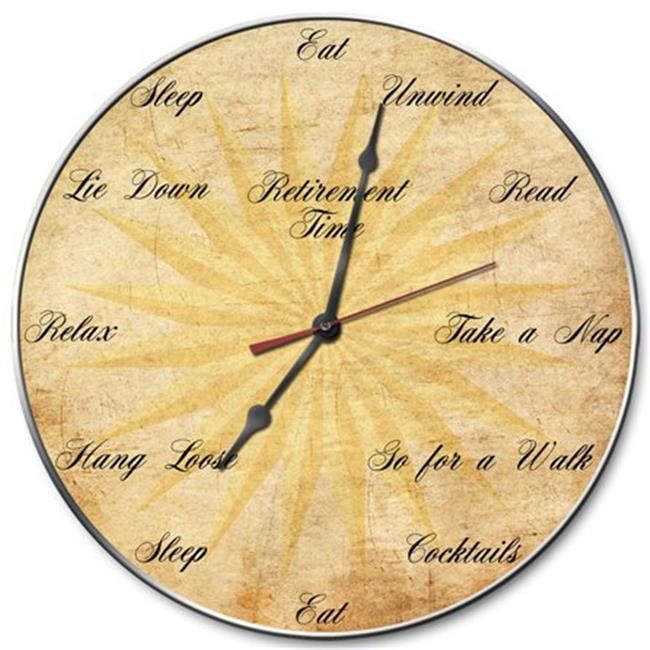 Retirement Time Clock 14 x 14 in.