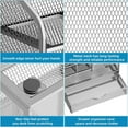 thumbnail image 6 of Mesh Pen Holder for Desk, Pen Organizer with Drawer, Multi-Functional Pencil Organizer, Desk Organizers and Accessories for Office Art Supplies (Silver), 6 of 12