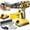 Drill Set + Extra Battery, variant on 21V Cordless Drill Set, Electric Power Drill with 1 Battery & Charger, 3/8" Keyless Chuck, 25+1 Torque Setting, Cordless Drill Driver with Drill Bits, Sockets & Screwdriver Bits