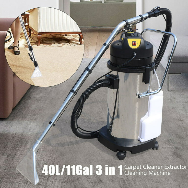 Miumaeov 40L Portable Commercial Carpet Cleaning Machine Pro 3 in1 Cleaner  Sofa Curtain Vacuum Cleaner Extractor Dust Collector 